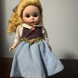 Madame Alexander Doll with Blue and Purple Dress
